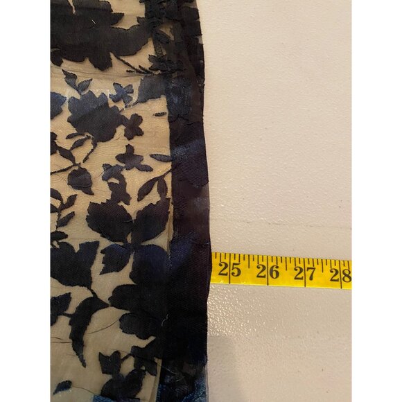 Apt. 9 Black & Gold Floral A-Line Skirt Size 6 - Picture 5 of 7